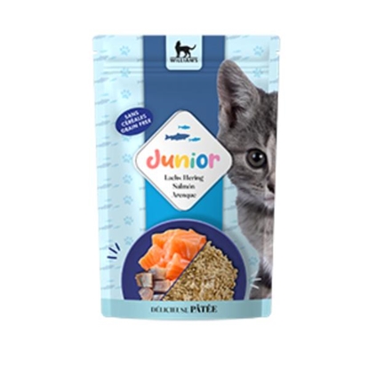 Picture of Williams Optimal Cat JNR Salmon & Herring Pate Pouch 85gr